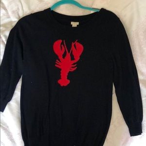 j.crew lobster sweater small